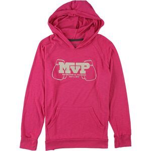 Industry Rag Womens Mayweather VS. Pacquiao Hooded Sweater, Pink, NWT